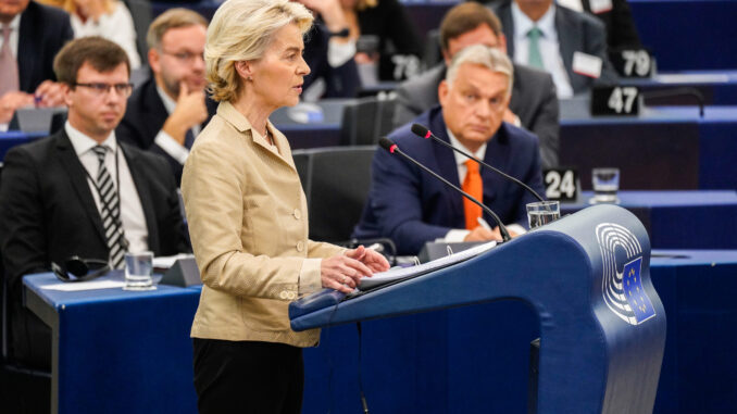 Hungary PM Orban von der leyen