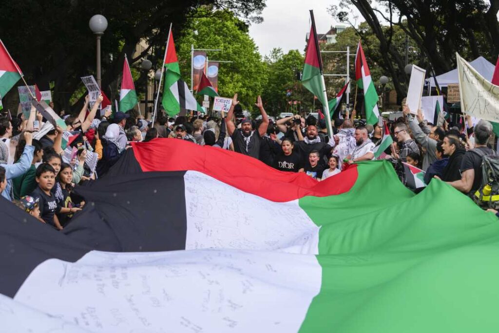 Australia Palestinian flag