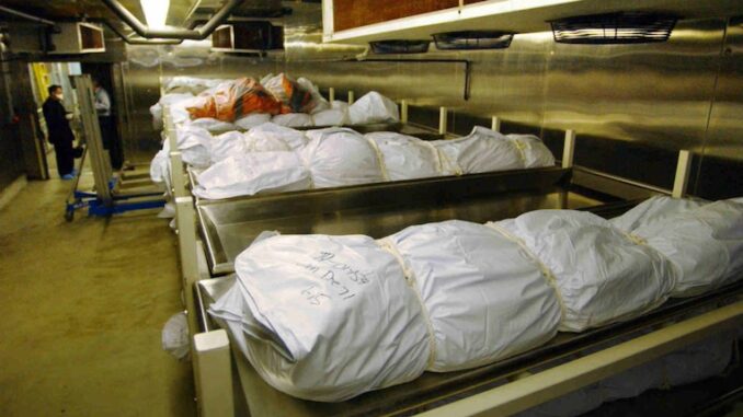 UK coroners struggling under backlog of unexplained deaths.