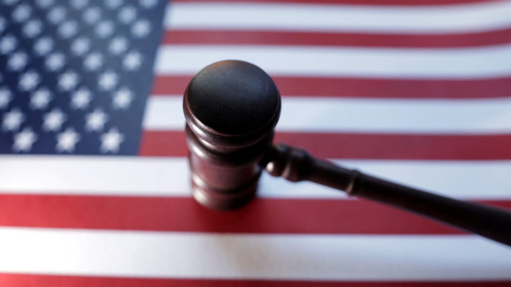 US FLAG JUDGE GAVEL