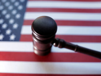 US FLAG JUDGE GAVEL