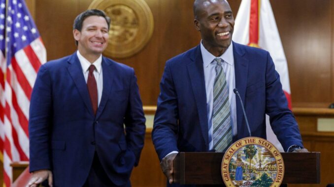 Florida Gov De Santis and Surgeon General Joseph Ladapo