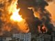 Gaza burning