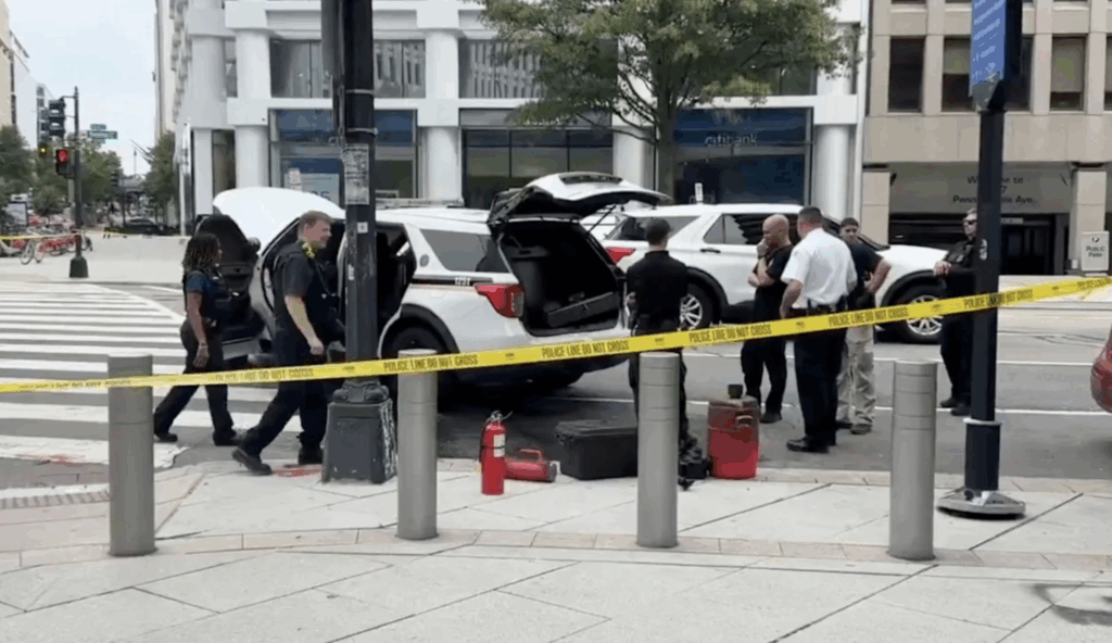 Secret Service SUV Erupts in Flames Outside White House Hours Before Trump–Netanyahu Talks