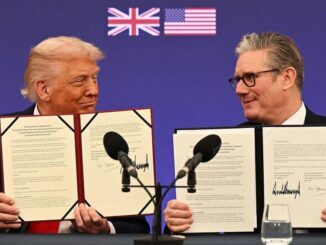 Trump US Starmer UK