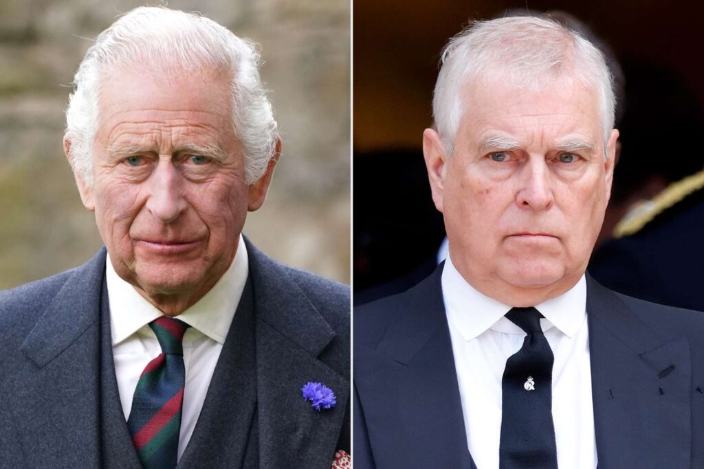 King Charles and Prince Andrew