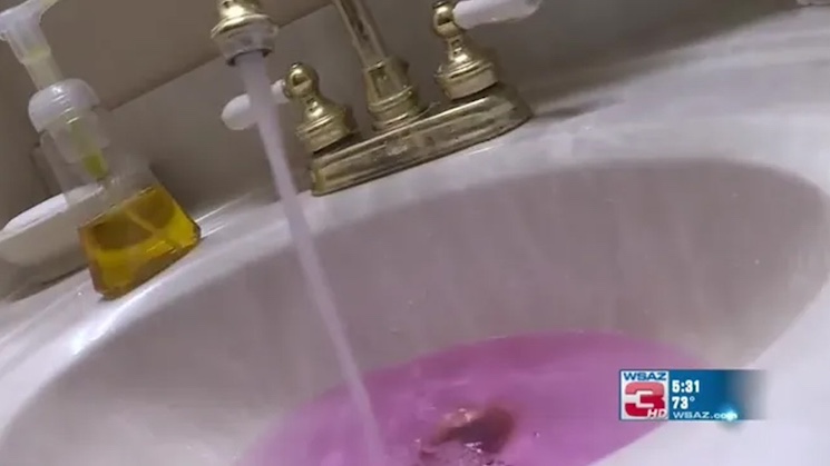 NJ officials claims pink slime in tape water is safe to drink.