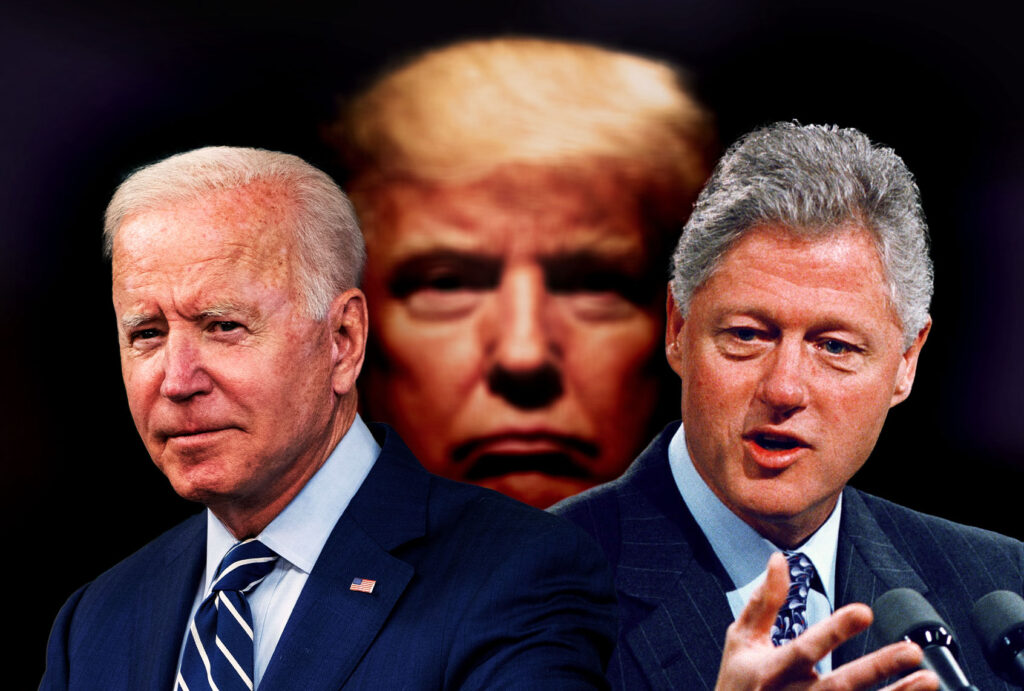 Clinton Biden and Trump