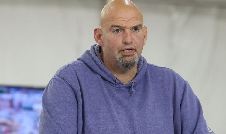 Fully jabbed John Fetterman collapses with heart problems.