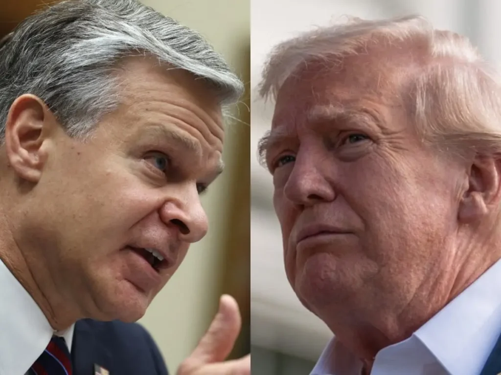 Trump & Ex-FBI Director Christopher Wray