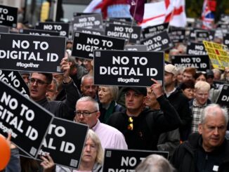 Digital ID protest