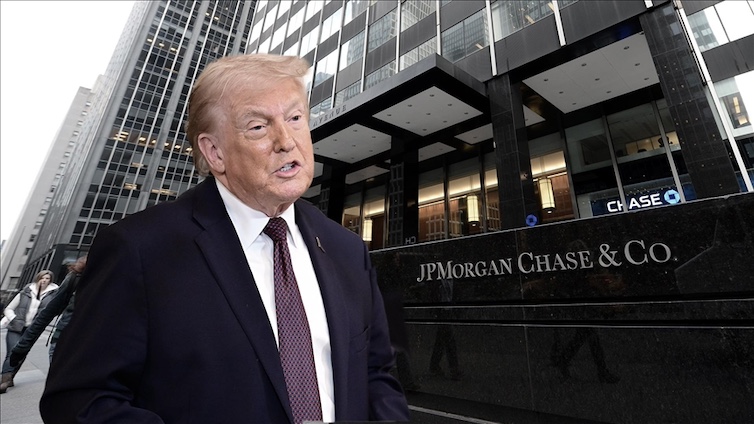 Trump suing JPMorgan over illegal debanking.