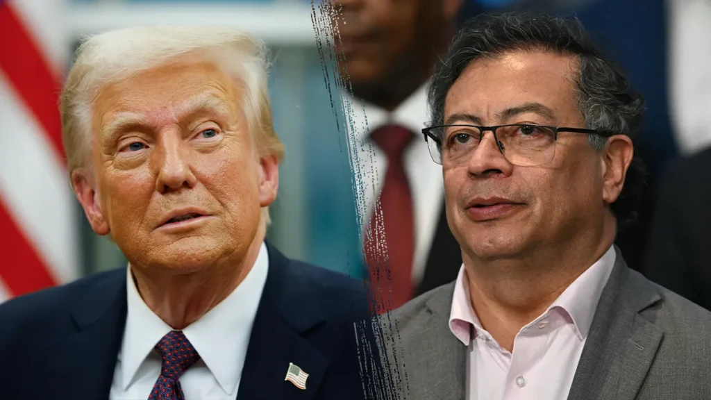 Trump and columbia's president