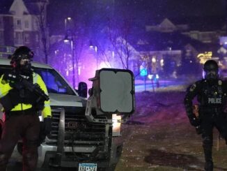 Police unleash voice of God military weapon against anti-ICE protestors.