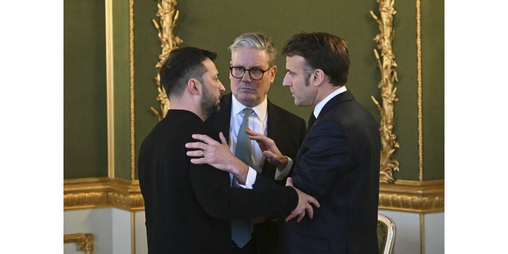 zelensky starmer and macron