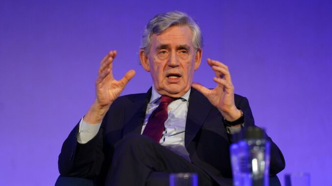 UK PM Gordon Brown