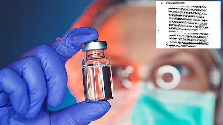Leaked CIA docs reveal government put mind control drugs in vaccines.