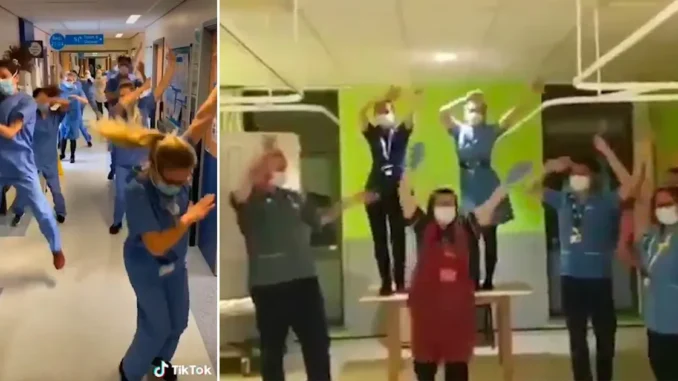 dancing nurses UK pandemic