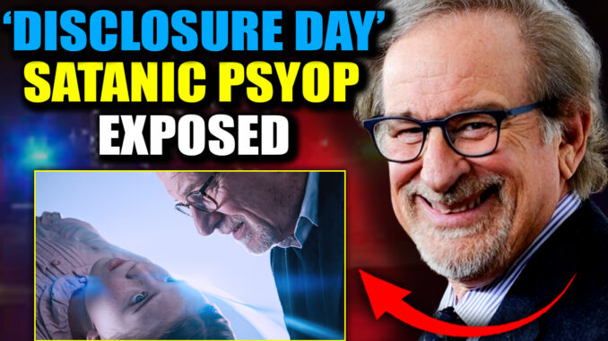 Disturbing new details are emerging about an occult blood sacrifice tied to “Disclosure Day” filmmaker Steven Spielberg and members of the Hollywood elite, including Leonardo DiCaprio, as the Satanic purpose behind the film comes into focus.