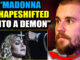 Madonna is losing a very public battle with her inner demons, according to Justin Bieber who dropped a bombshell online last night, revealing the Queen of Pop shapeshifted into her reptilian form during preparations for the World Cup Halftime Show.