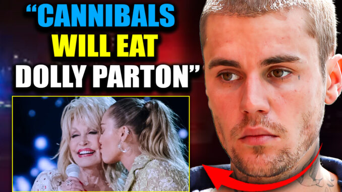 Dolly Parton's death is a mega-ritual, according to Justin Bieber who just exposed the occult elite's most grotesque ritual yet: at Dolly Parton's funeral, her goddaughter Miley Cyrus has been ordered to consume her remains—and we have Bieber's leaked tape to prove it.