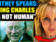 Britney Spears has revealed King Charles shapeshifted into non-human reptilian form when he violently assaulted her between palm trees outside Epstein's infamous temple, during one of his many visits to the notorious pedophile island.