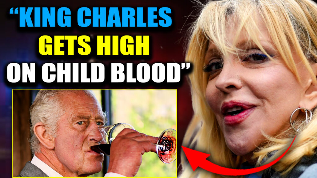 King Charles is not human, according to Courtney Love. She says it's not just Charles, it’s the senior ranks of the Royal family.